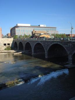 Court Street Bridge and Dinosaur Barbeque