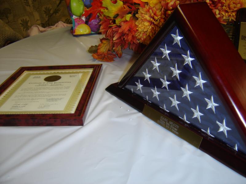Flag and Plaque
