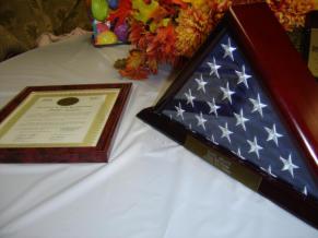 Flag and Plaque