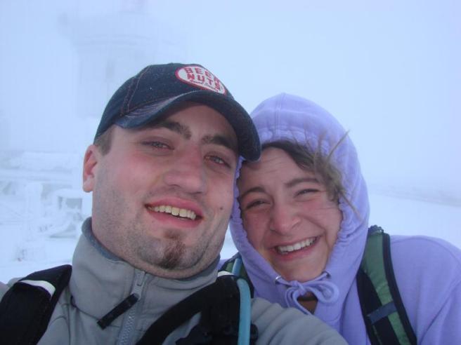 Rachel and I at the Top of Mt Washington