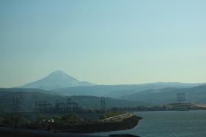 Mt Hood over the Columbia River